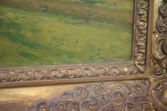 Attributed to Charles-Francois Daubigny (1817-1878) Near Bergerac 12.5 x 17.75in.